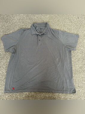 UNTUCKit Grey Striped Polo Shirt